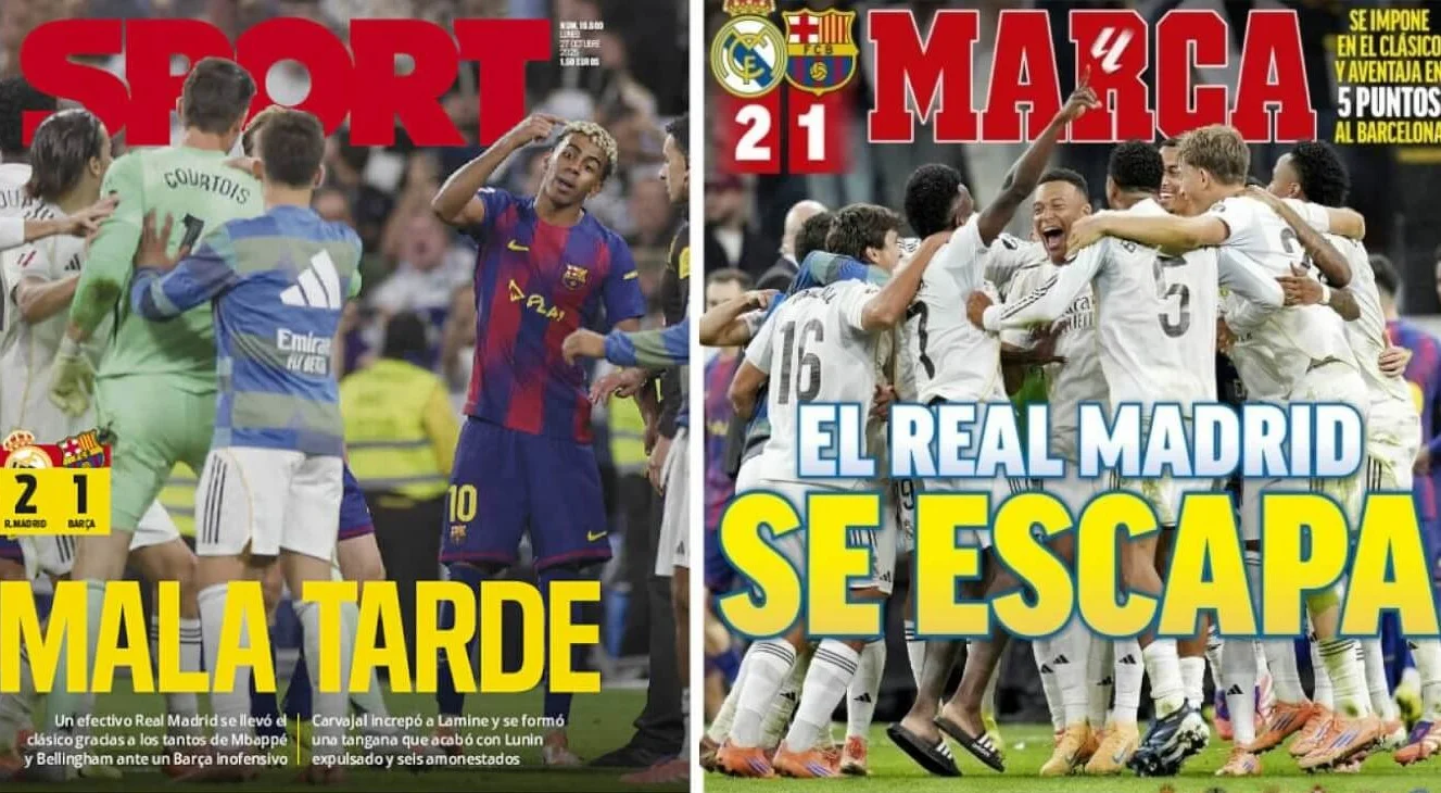 Ель Класіко заполонило іспанську пресу