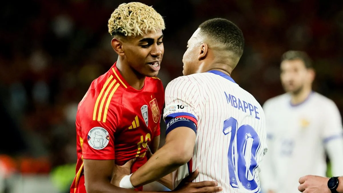 Ламін Ямаль та Кіліан Мбаппе / Maxppp