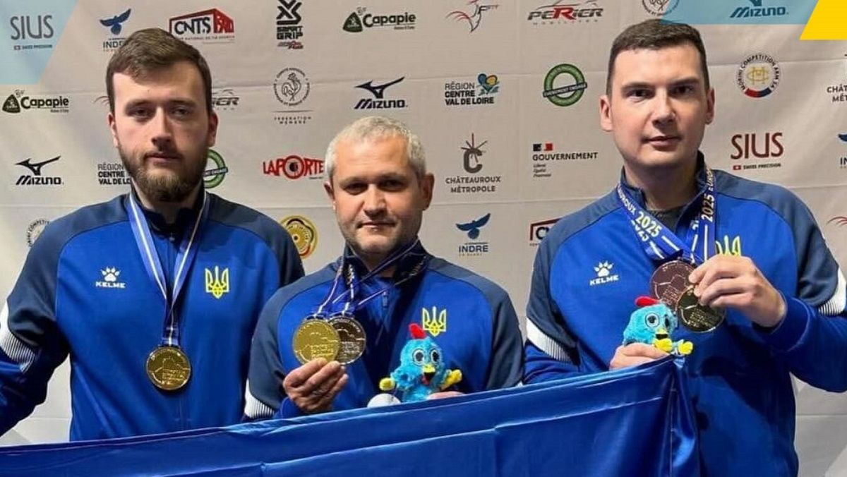 Павел Коростылев, Олег Омельчук и Виктор Банькин / НОК Украины