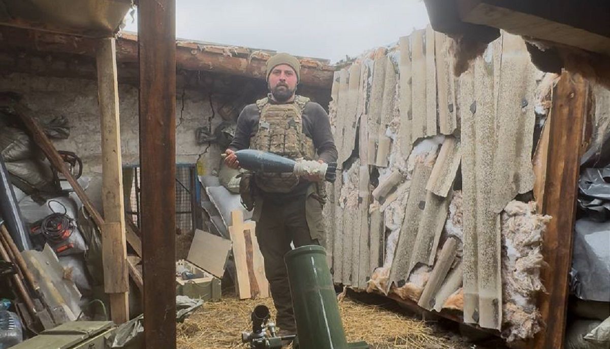 Ігор Паськів на бойовій позиції / Фото надане героєм