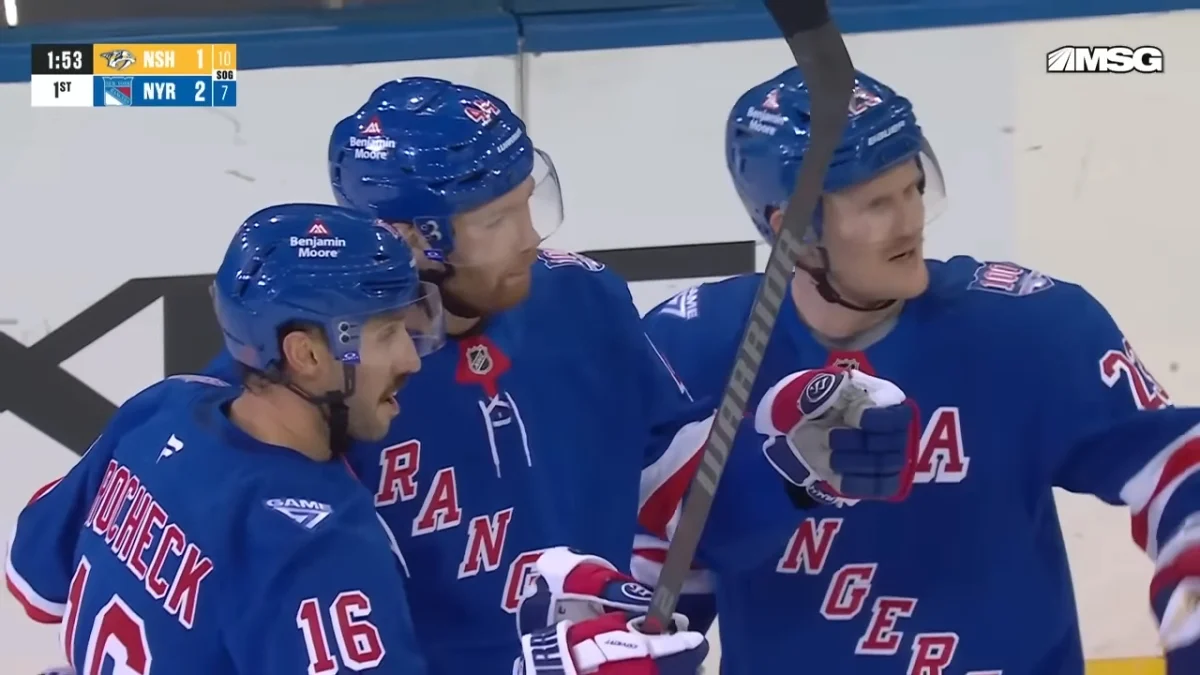 Нью-Йорк Рейнджерс – Нэшвилл / Скриншот