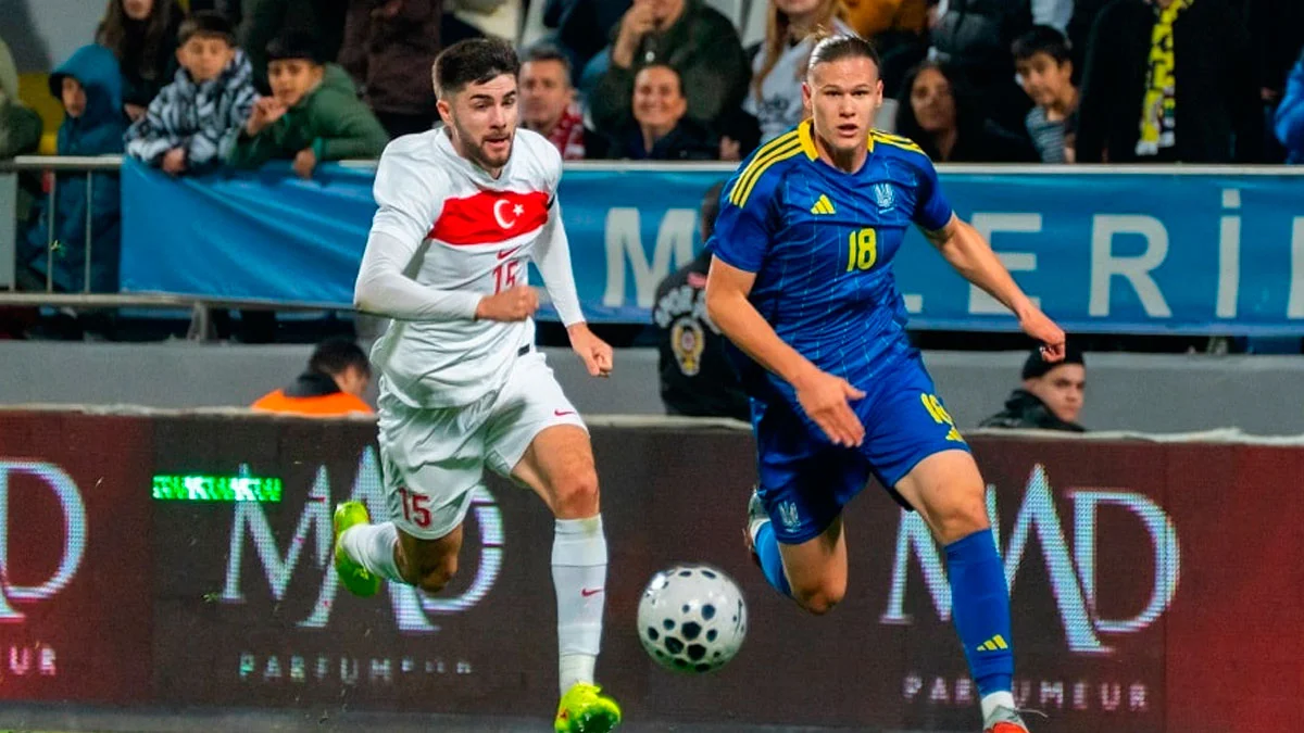 Артем Степанов в матче против Турции U-21 / Фото: УАФ