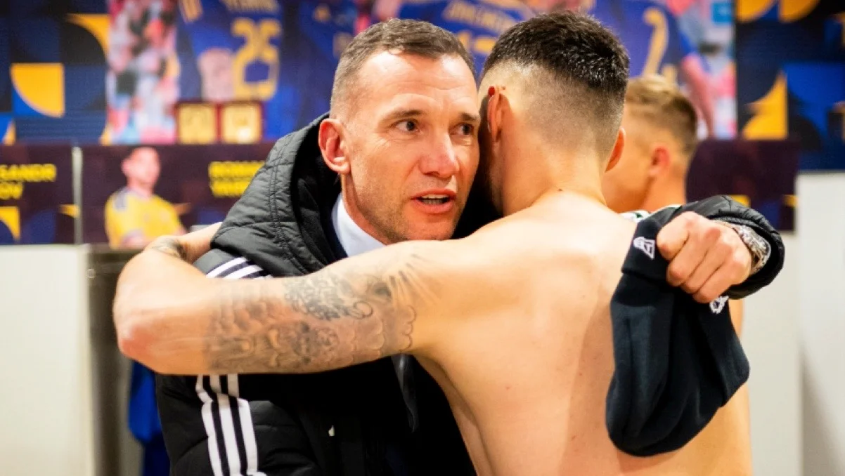 Андрій Шевченко та Олексій Гуцуляк / фото: УАФ