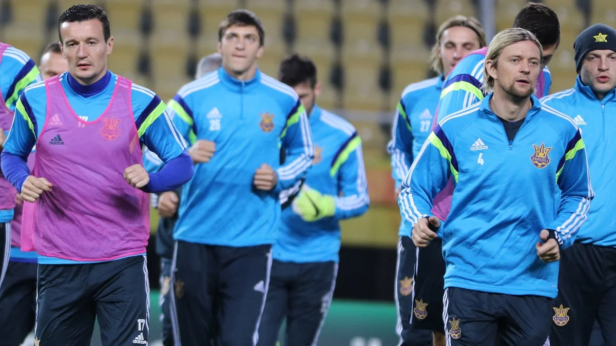 Федецкий и Тимощук в сборной Украины / Getty Images