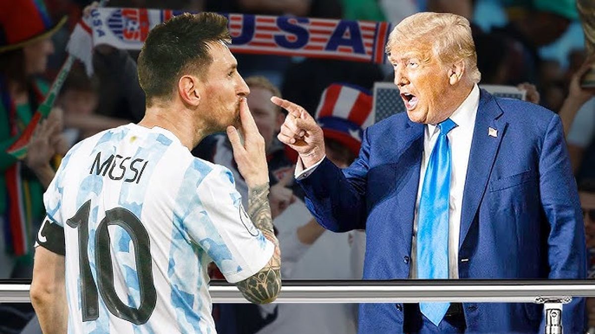 Месси и Трамп / Коллаж из открытых источников