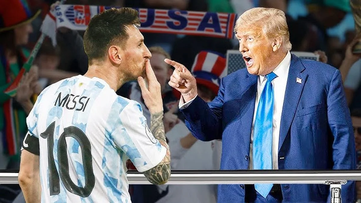 Месси и Трамп / Коллаж из открытых источников