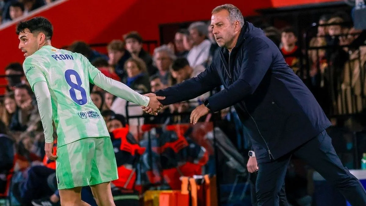 Педри и Флик / EFE