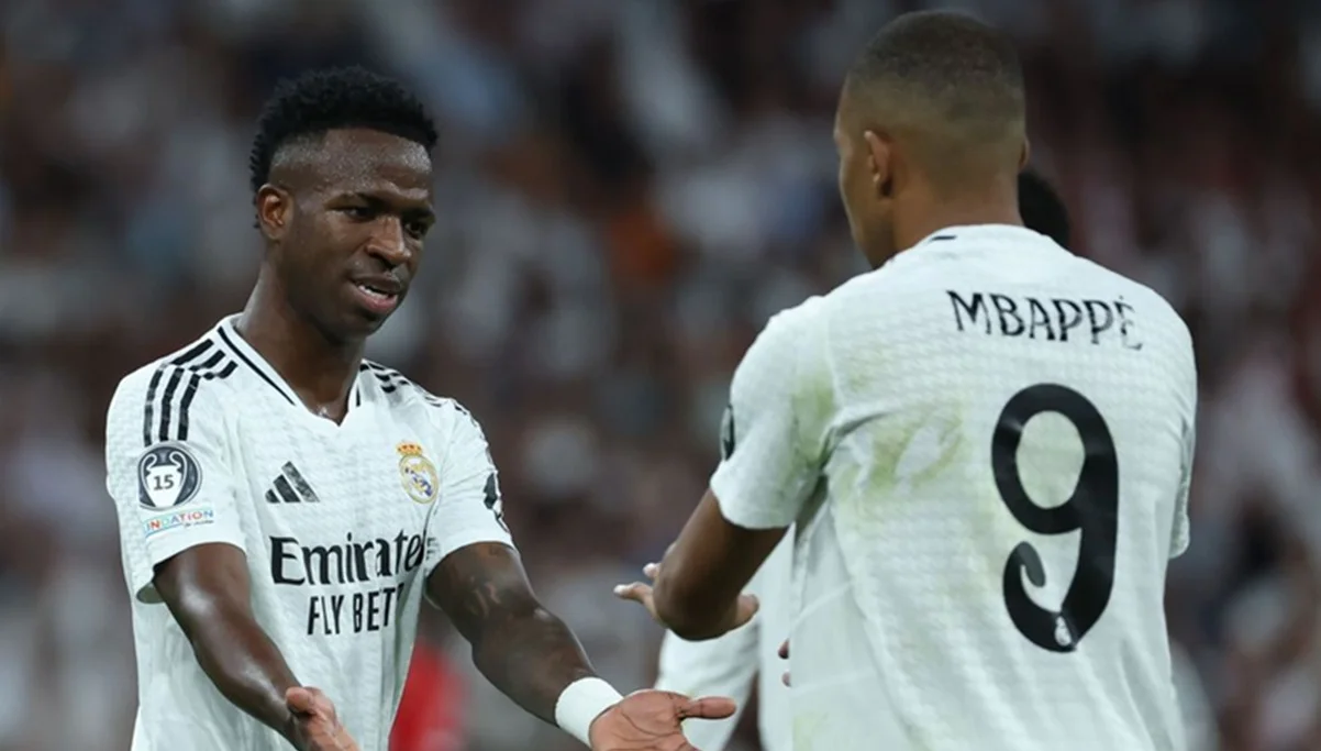 Кіліан Мбаппе та Вінісіус / фото: EFE/Kiko Huesca