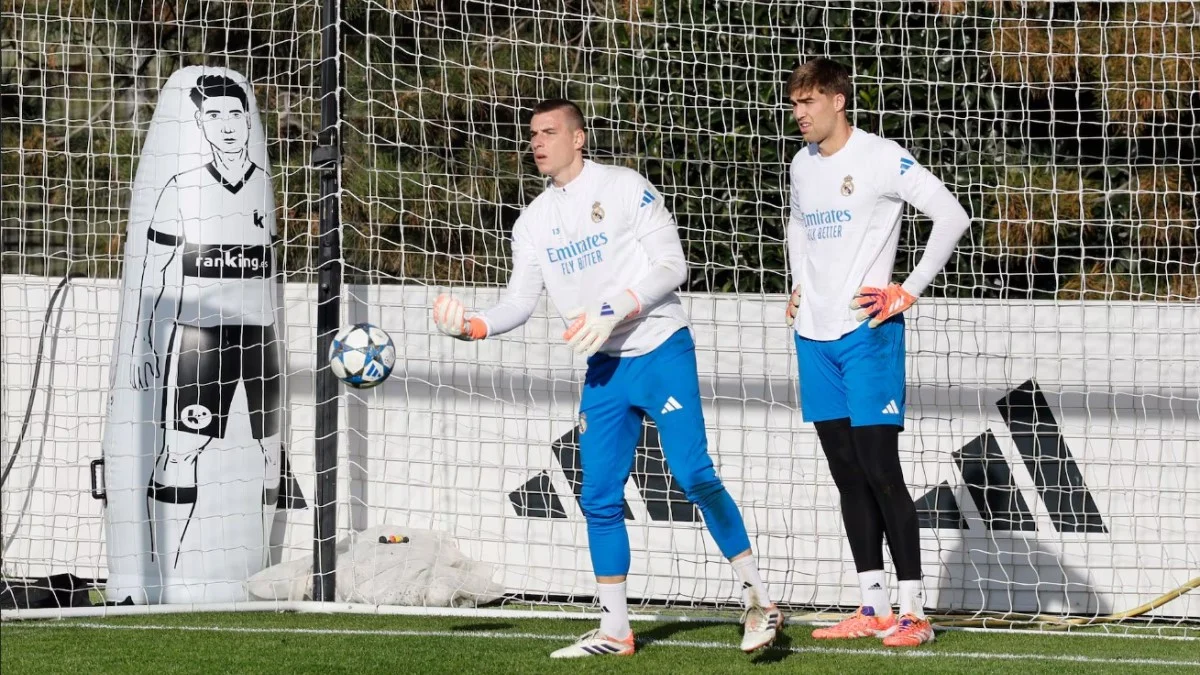 Андрій Лунін та Фран Гонсалес / фото: AS/JAVIER GANDUL