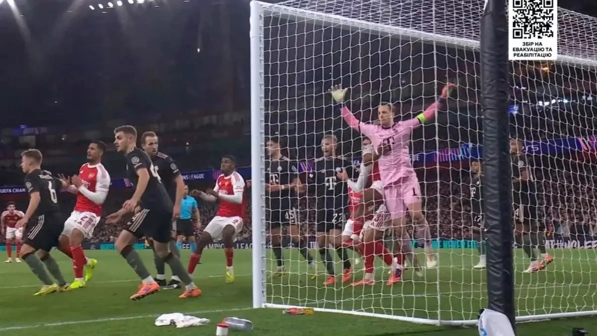 Арсенал – Бавария – 3:1 / скрин