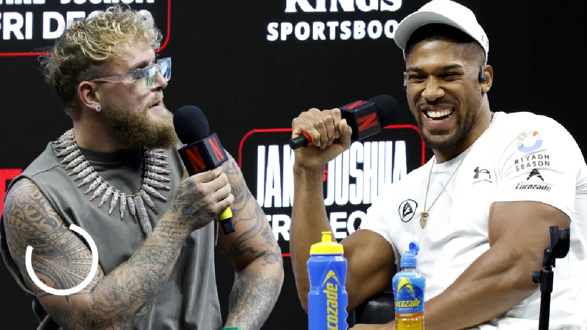 Джейк Пол і Ентоні Джошуа / Стоп-кадр з відео