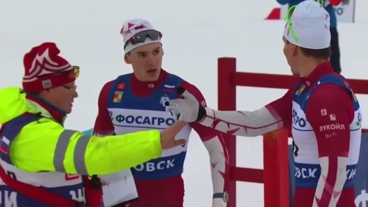 Бакуров против Большунова / Скриншот