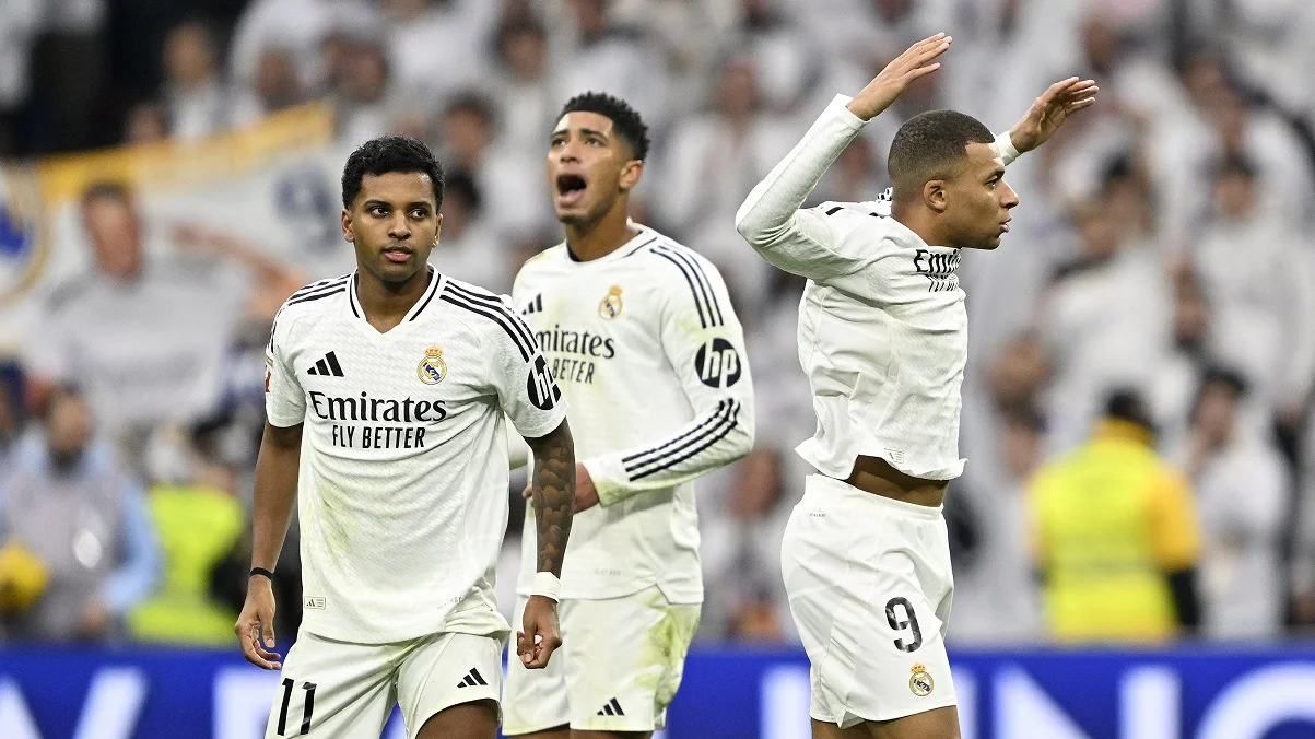 Родріго, Беллінгем і Мбаппе / Getty Images