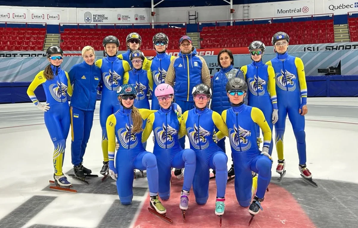 Збірна України з шорт-треку / фото: instagram.com/mykhalchuk_diana