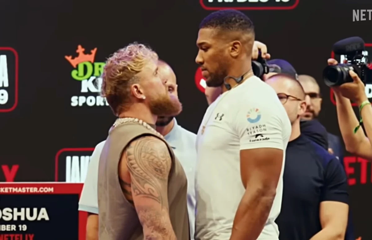 Джейк Пол та Ентоні Джошуа / скріншот