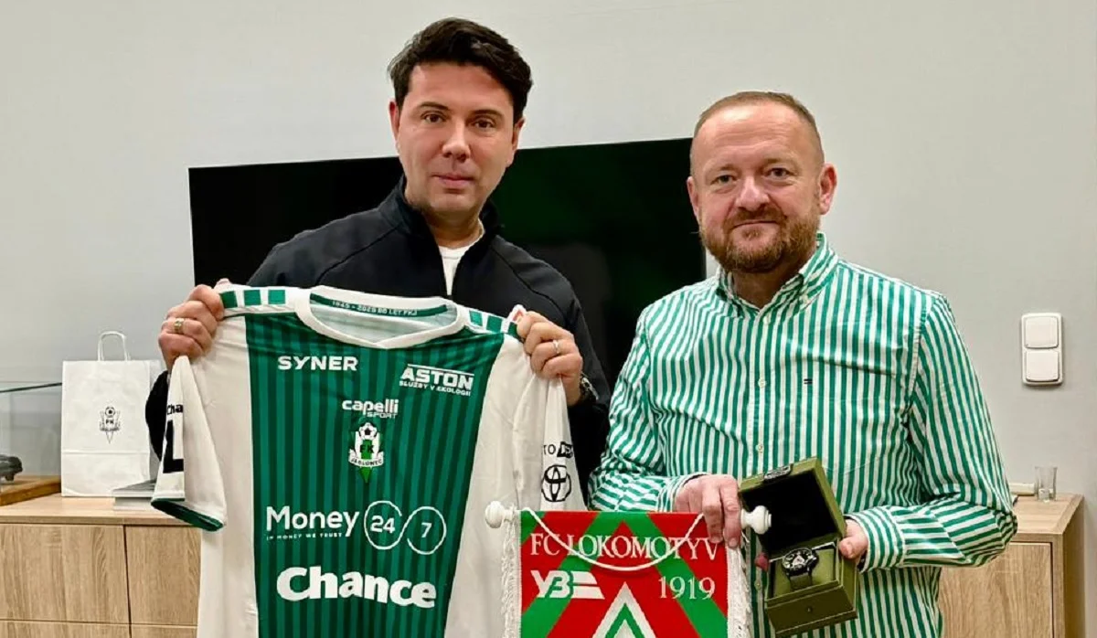 Президент Локомотива Олександр Єгоров та президент Яблонця Якуб Стржештік / aото: ФК Локомотив 