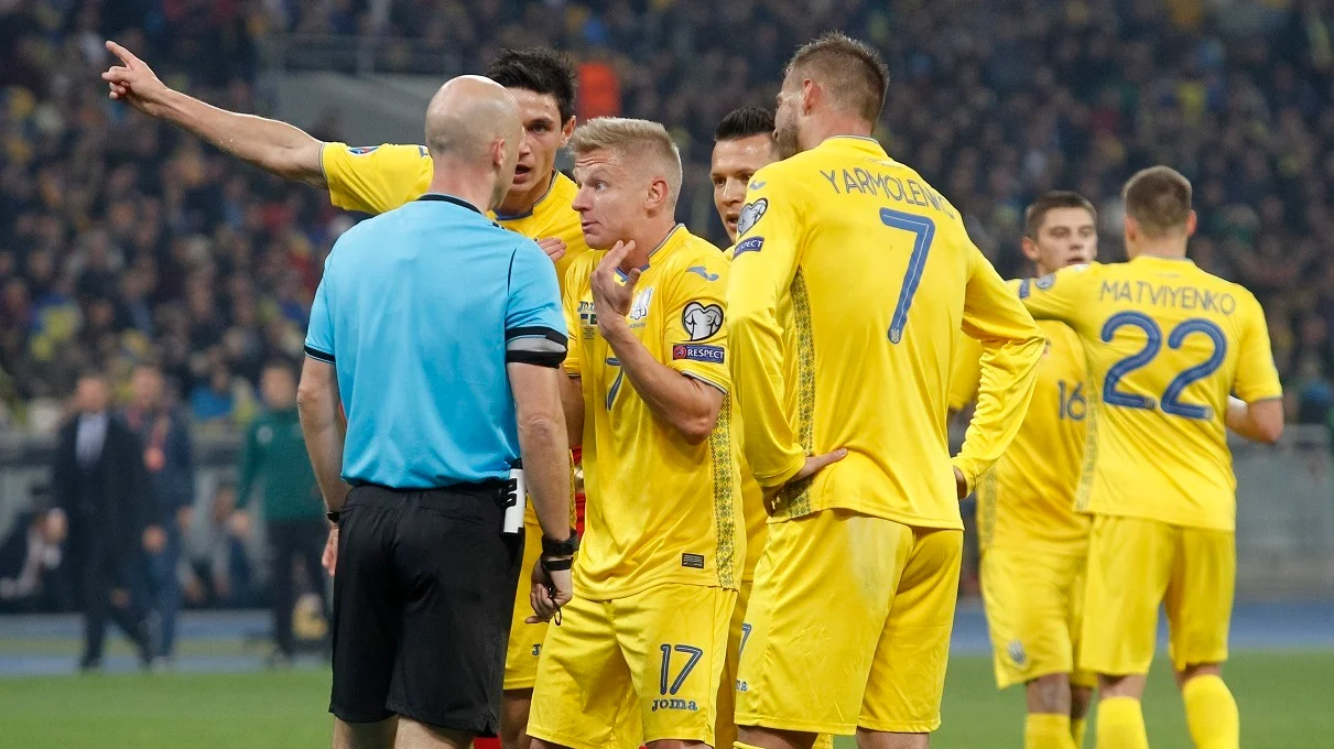 Тейлор в матче сборной Украины / Photo by STR/NurPhoto via Getty Images