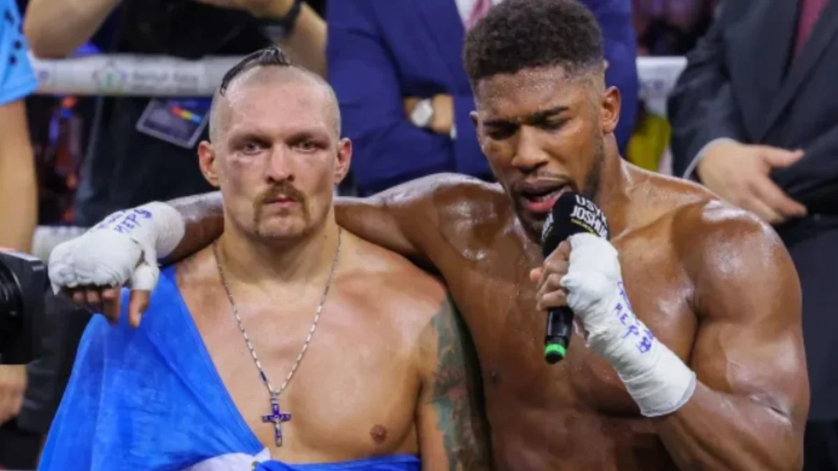Олександр Усик і Ентоні Джошуа / Cкріншот