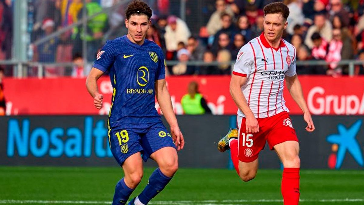 Виктор Цыганков в матче против Атлетико / фото: LaLiga