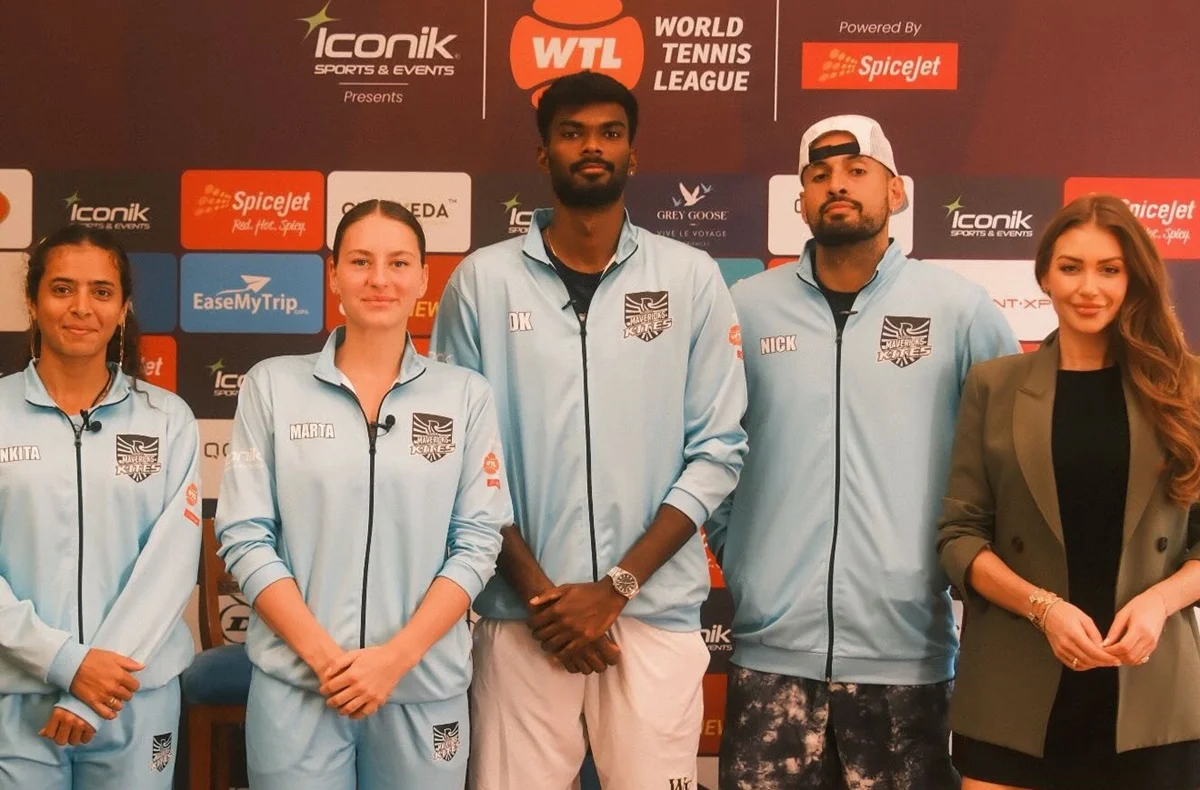 Aussie Mavericks Kites з Мартою Костюк (друга ліворуч) / фото: instagram.com/worldtennisleague