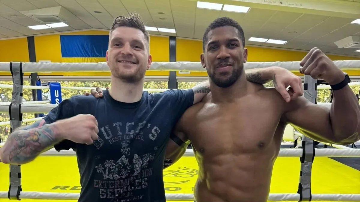 Богдан Миронець і Ентоні Джошуа / Фото з instagram.com/bogadanius