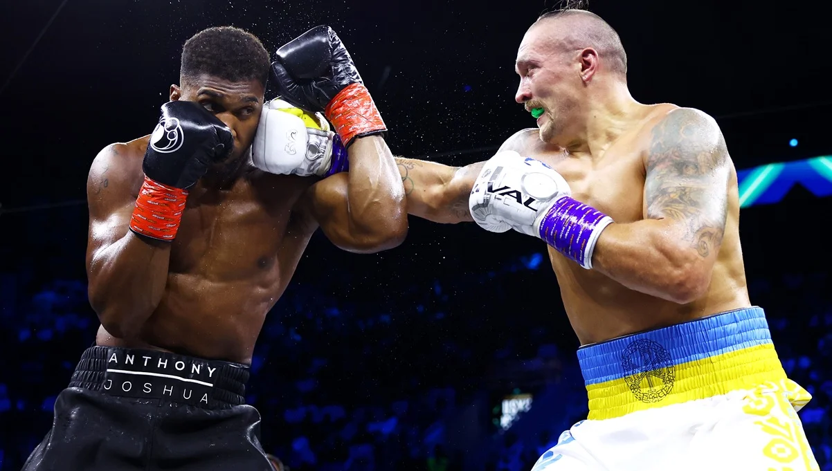 Ентоні Джошуа та Олександр Усик / фото: Getty images