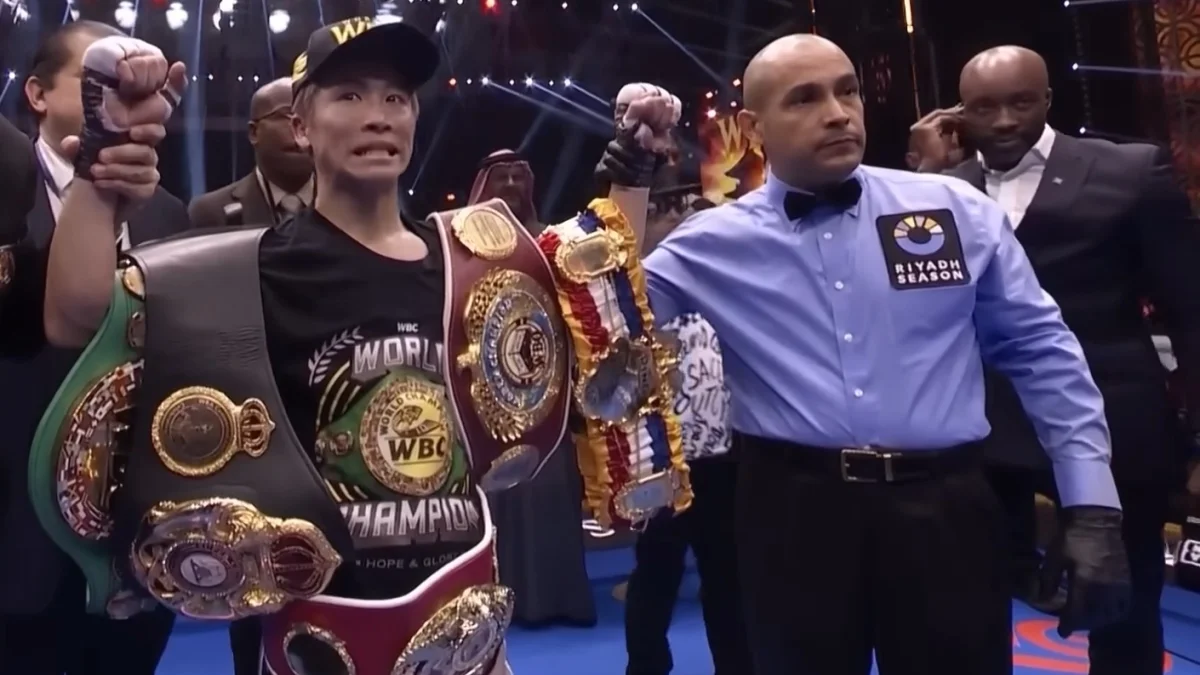 Иноуэ со своими поясами / Скриншот