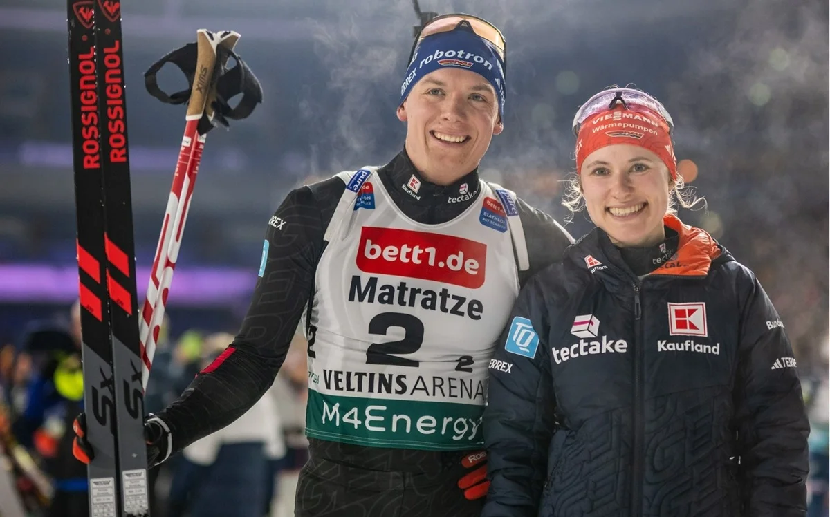 Юстус Штрелоу та Яніна Геттіх-Вальц / фото: VELTINSArena