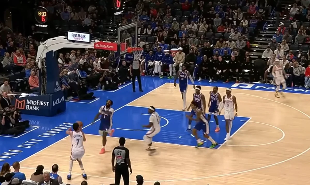 Оклахома-Сити переиграла Филадельфию / скриншот