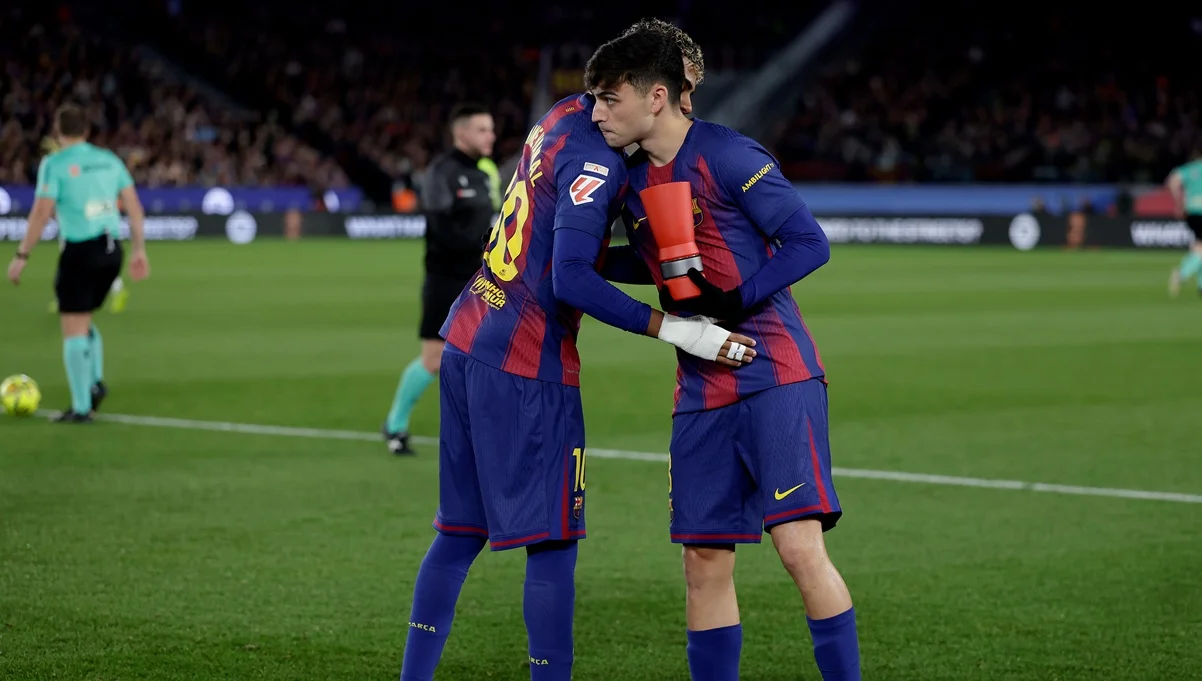 Ламин Ямаль и Педри /фото: Maria Gracia Jimenez/Soccrates/Getty Images