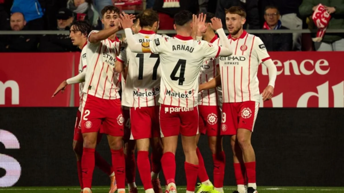 Гравці Жирони святкують гол Ваната / фото: Ла ЛІга