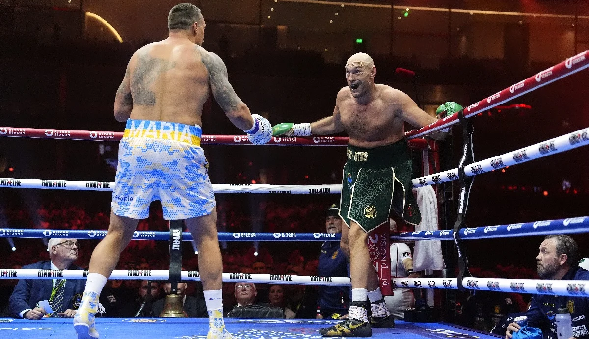 Александр Усик и Тайсон Фьюри / Getty Images