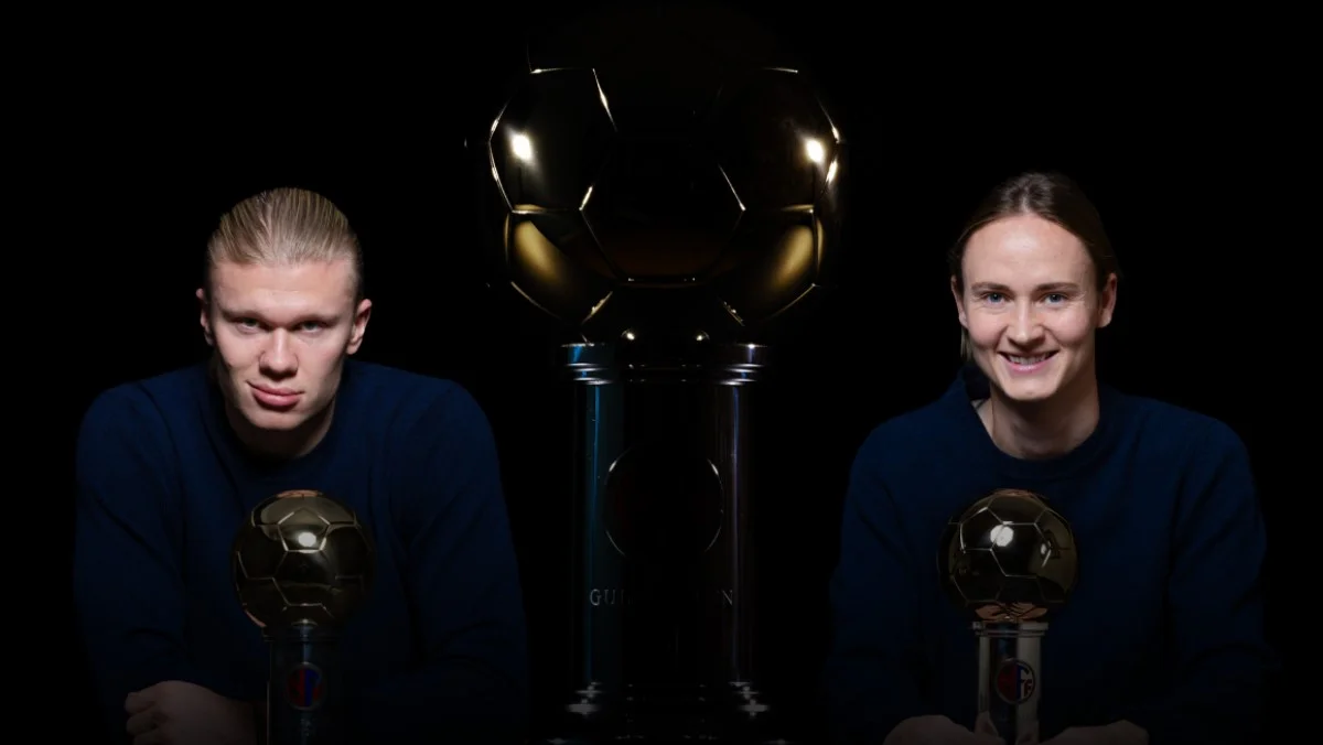 Ерлінг Холанд та Кароліне Гансен / Bildbyrån