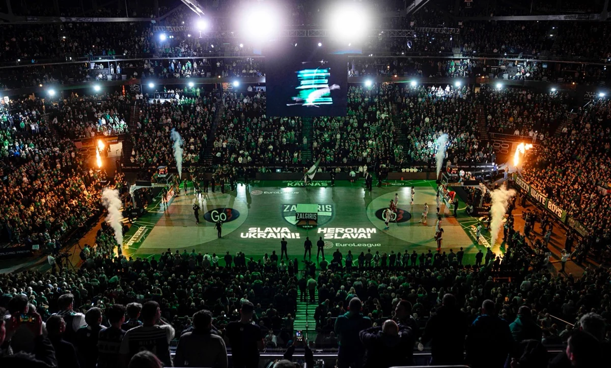 Жальгіріс нагадав про боротьбу України проти окупації Росії / фото: БК Жальгіріс