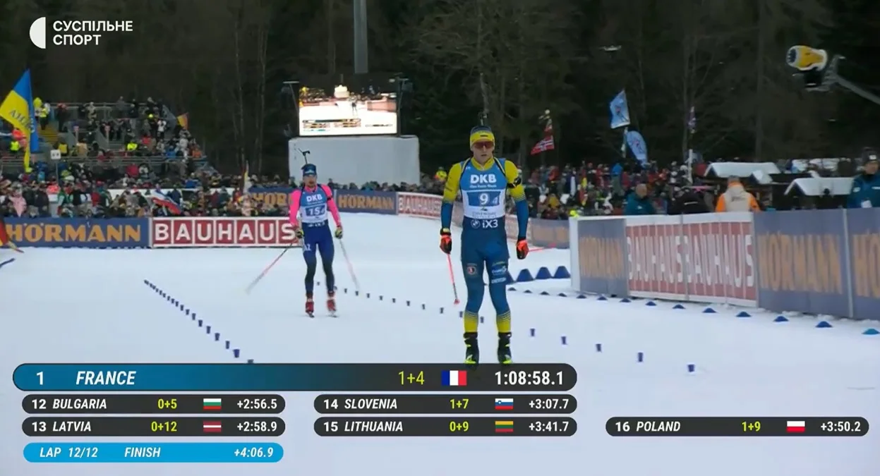 Финиш Дмитрия Пидручного / скриншот