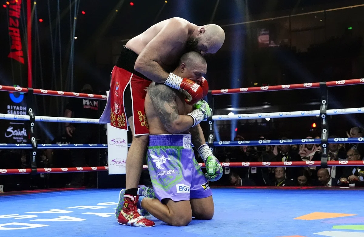 Тайсон Фьюри и Александр Усик / Getty Images