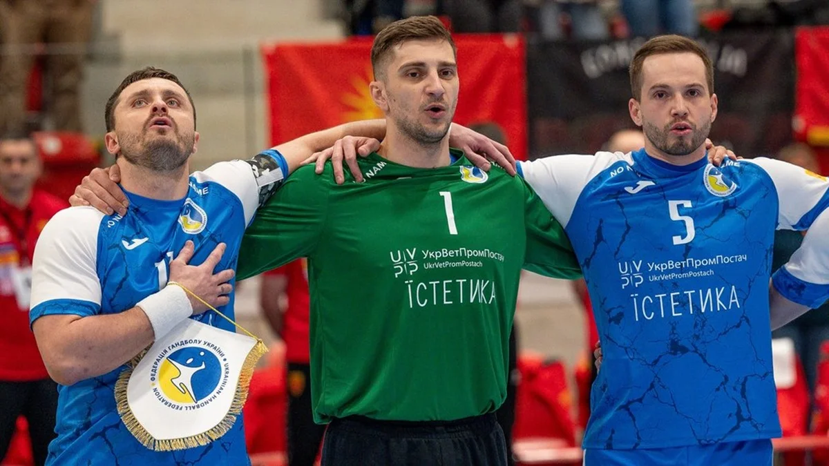 Антон Терехов (№ 1) / фото: Ukrainian handball federation