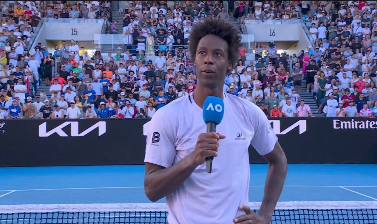 Гаель Монфіс припинив боротьбу на Australian Open / скриншот