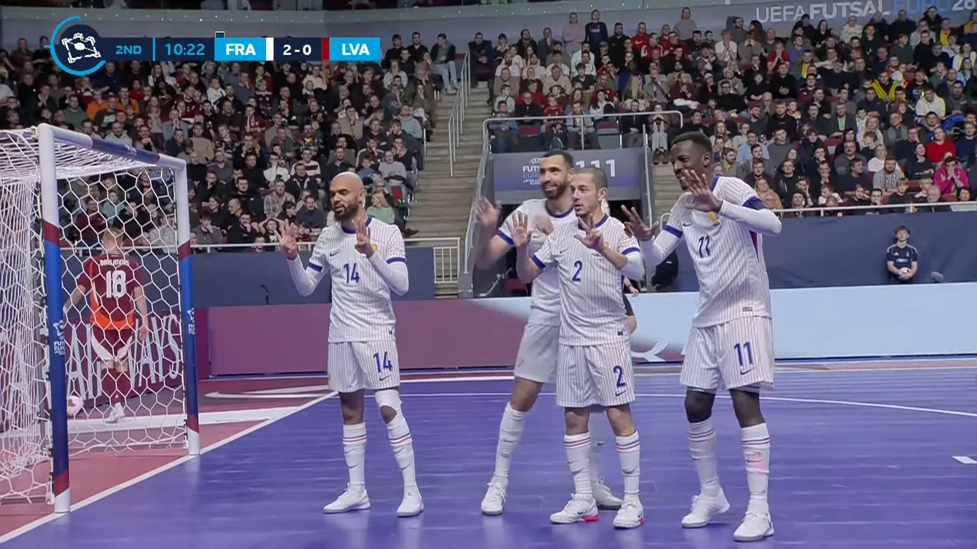 Збірна Франції святкує гол / Скріншот