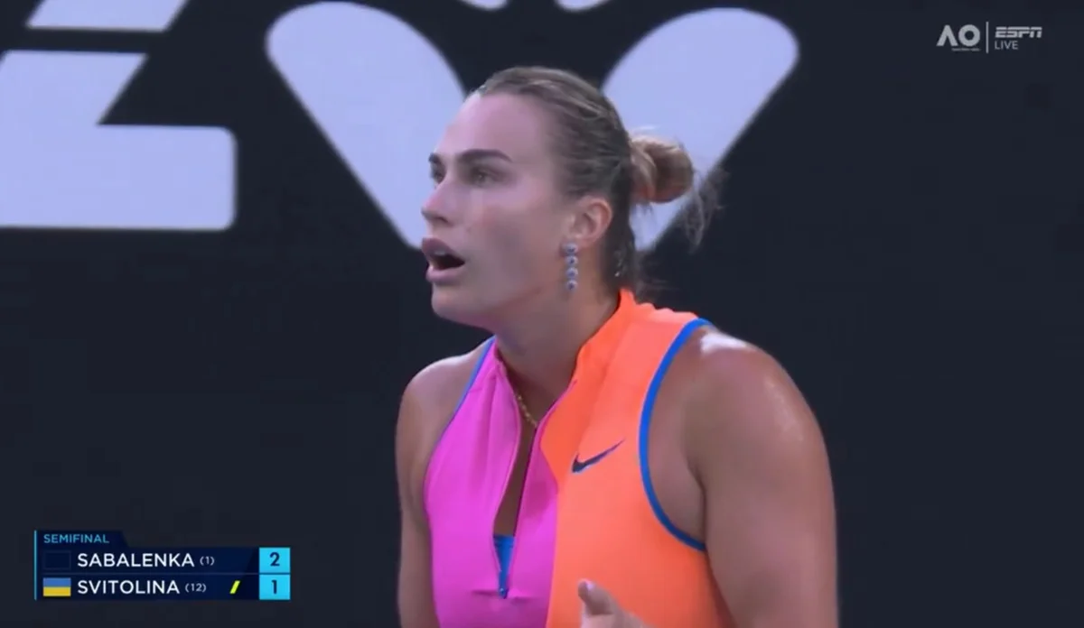 Арина Соболенко / скриншот