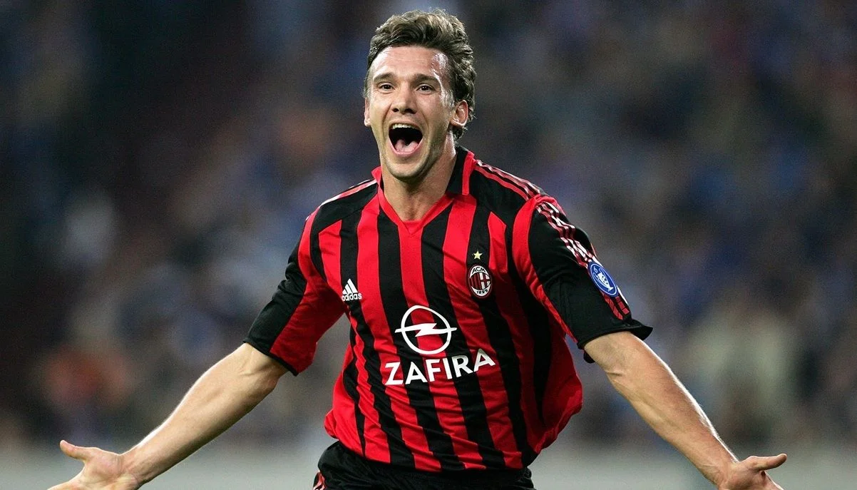 Андрей Шевченко во время выступлений за Милан / фото: Getty images