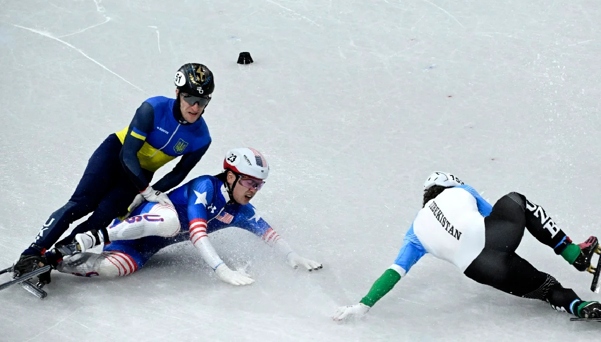 Олег Гандей (ліворуч) / Photo by WANG Zhao / AFP via Getty Images