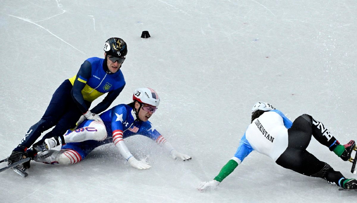 Олег Гандей (слева) / Photo by WANG Zhao / AFP via Getty Images