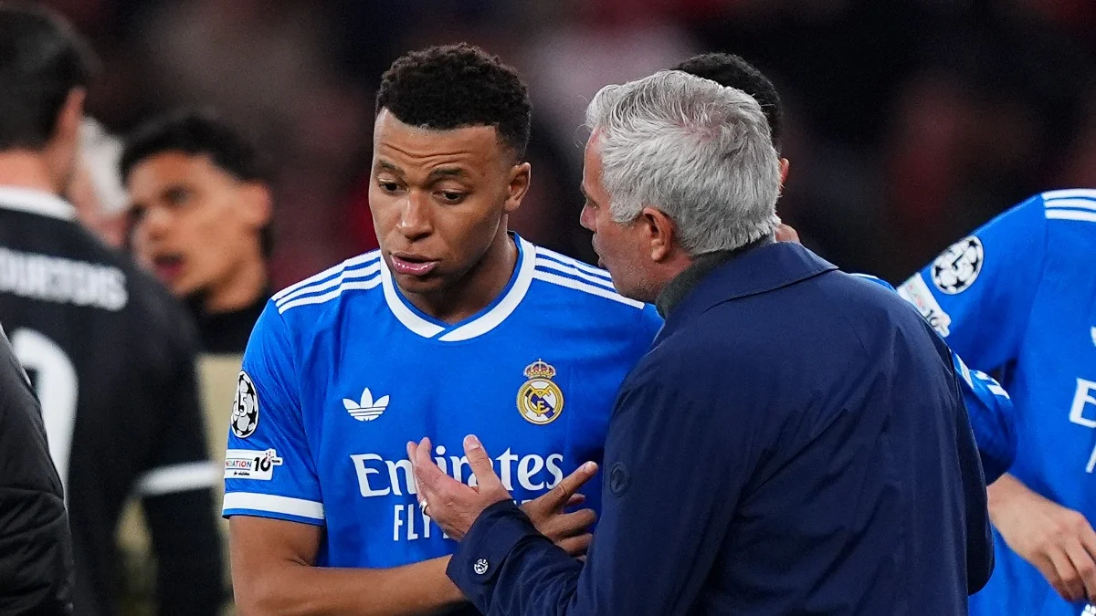 Килиан Мбаппе и Жозе Моуринью / Photo by Angel Martinez/Getty Images