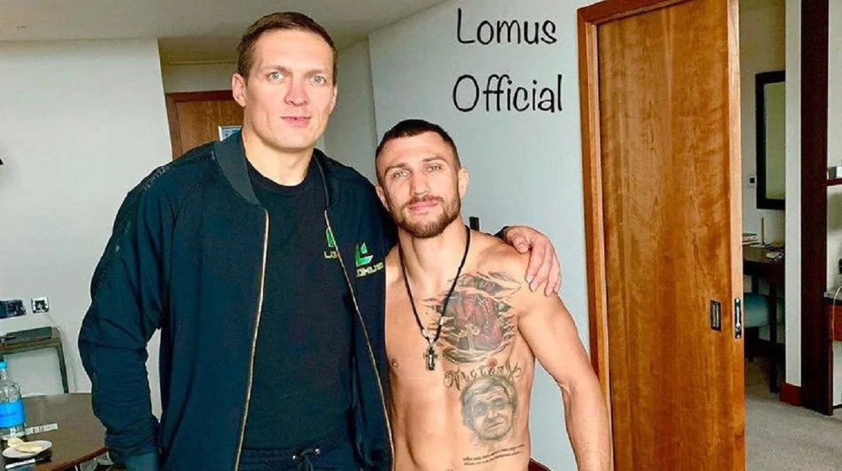 Олександр Усик та Василь Ломаченко / фото з соцмереж