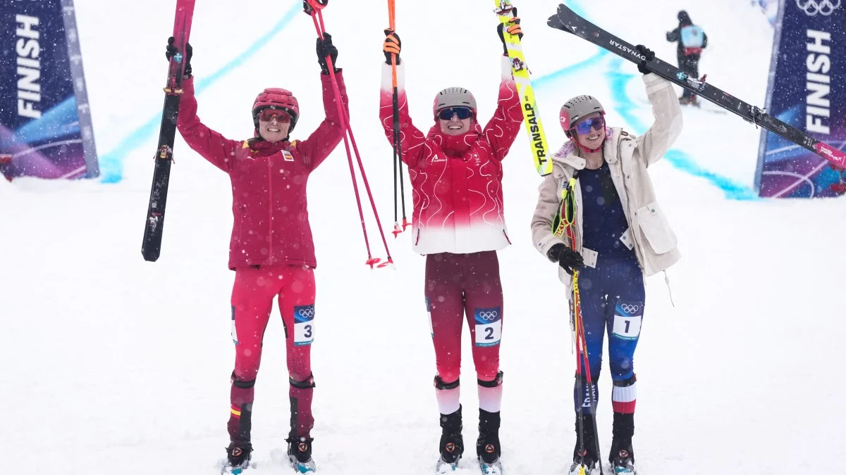 Маріанна Фаттон стала першою олімпійською чемпіонкою в спринті лижного альпінізму / Photo by Dimitar DILKOFF / AFP via Getty Images