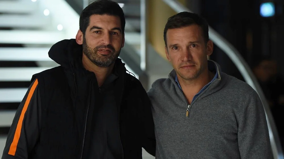 Пауло Фонсека и Андрей Шевченко / фото: ФК Шахтер