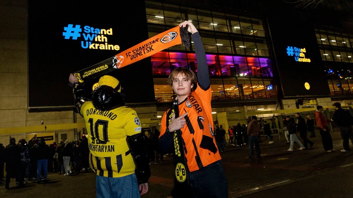 Єдність на матчі ЛЧ / фото: ФК Борусія Д