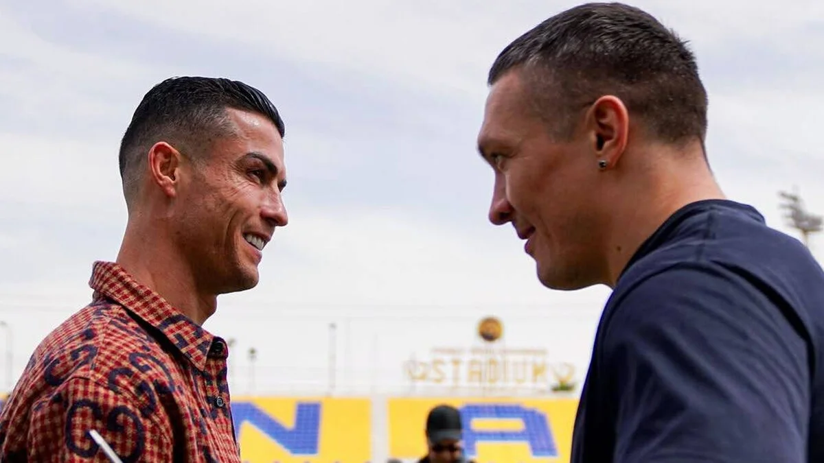 Роналду та Усик / фото: instagram.com/usykaa