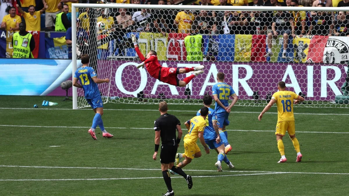 Андрей Лунин на Евро-2024 / Getty Images